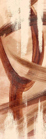 Oil Streak 1 White Modern Wood Framed Art Print with Double Matting by Prime, Marcus