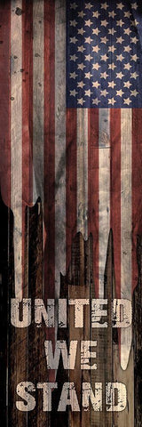 United We Stand White Modern Wood Framed Art Print with Double Matting by Prime, Marcus