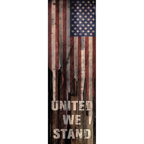 United We Stand Black Modern Wood Framed Art Print with Double Matting by Prime, Marcus