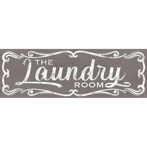 The Laundry Room White Modern Wood Framed Art Print by Prime, Marcus