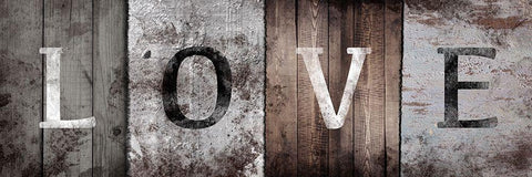 Natural Love White Modern Wood Framed Art Print with Double Matting by Prime, Marcus