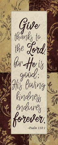 Kindness Endures Black Ornate Wood Framed Art Print with Double Matting by Prime, Marcus