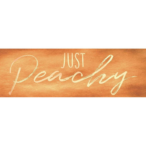 Just Peachy 1 Black Modern Wood Framed Art Print with Double Matting by Prime, Marcus
