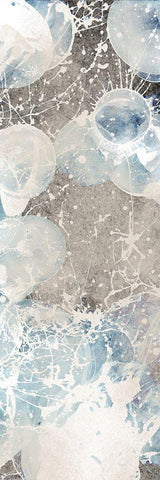 Splattered Earthy Tones White Modern Wood Framed Art Print with Double Matting by Prime, Marcus