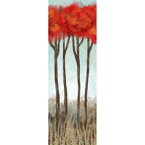 Autumn Passion 2 Black Modern Wood Framed Art Print with Double Matting by Prime, Marcus