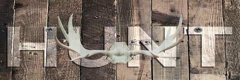 Wood Hunt White Modern Wood Framed Art Print with Double Matting by Prime, Marcus