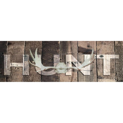 Wood Hunt Black Modern Wood Framed Art Print with Double Matting by Prime, Marcus