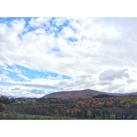Autumn Skies 2 Black Modern Wood Framed Art Print with Double Matting by Prime, Marcus