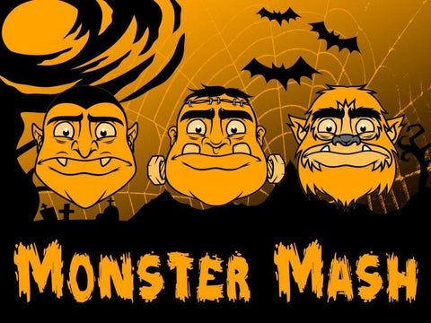 Monster Mash White Modern Wood Framed Art Print with Double Matting by Prime, Marcus