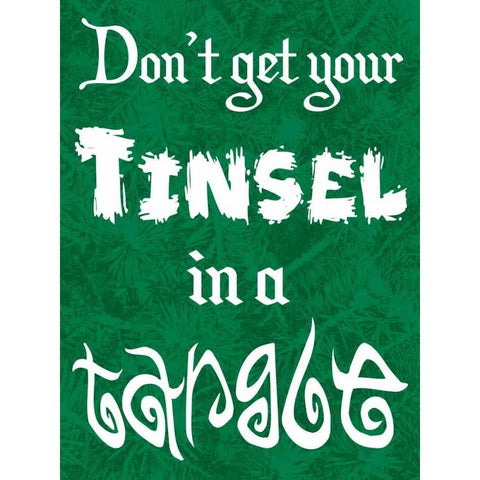 Tinsel Tangle White Modern Wood Framed Art Print by Prime, Marcus