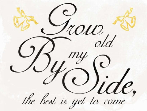 Growing Old Black Ornate Wood Framed Art Print with Double Matting by Prime, Marcus