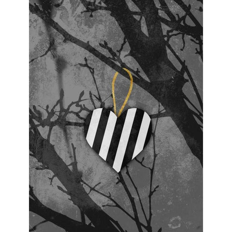 Lonely Heart Black Modern Wood Framed Art Print by Prime, Marcus