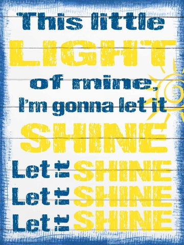 Light Of Mine White Modern Wood Framed Art Print with Double Matting by Prime, Marcus