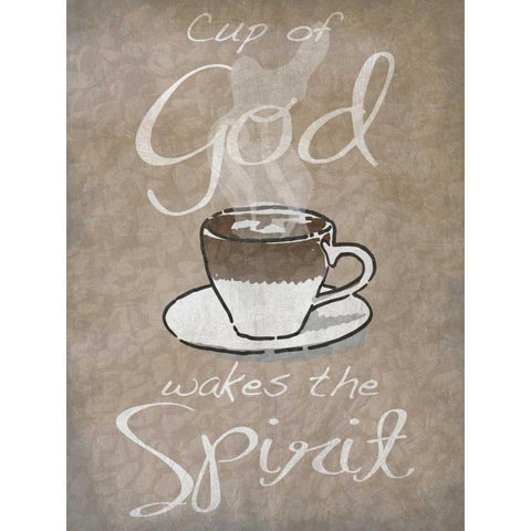 Cup Of God Black Modern Wood Framed Art Print with Double Matting by Prime, Marcus