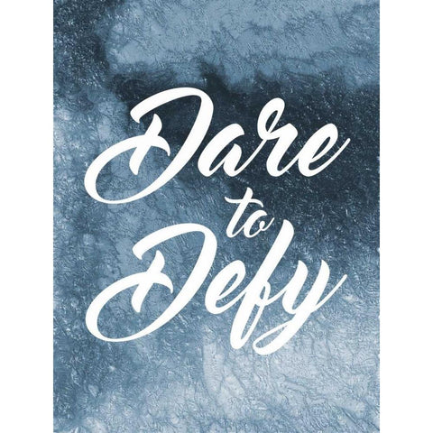 Dare To Defy Black Modern Wood Framed Art Print with Double Matting by Prime, Marcus