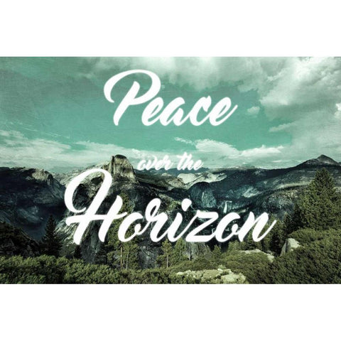 Peaceful Horizon Black Modern Wood Framed Art Print with Double Matting by Prime, Marcus