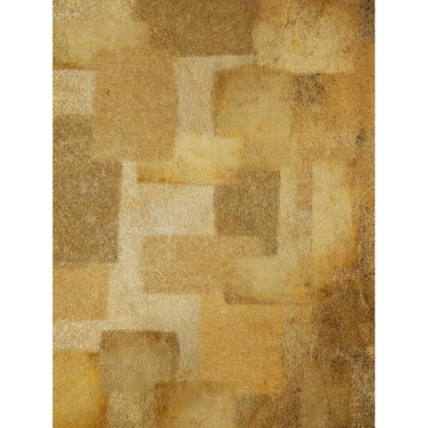 Golden Quilt White Modern Wood Framed Art Print by Prime, Marcus