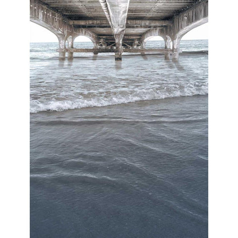 Bridge The Peace White Modern Wood Framed Art Print by Prime, Marcus