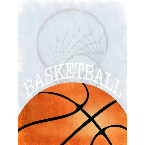 Basketball Love 2 Gold Ornate Wood Framed Art Print with Double Matting by Prime, Marcus