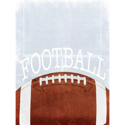 Football Love 2 White Modern Wood Framed Art Print by Prime, Marcus