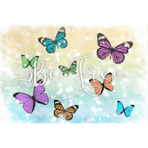 Butterfly Free Black Modern Wood Framed Art Print by Prime, Marcus
