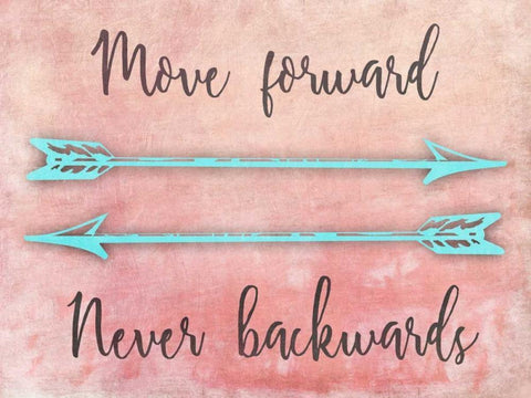 Moving Forward White Modern Wood Framed Art Print with Double Matting by Prime, Marcus