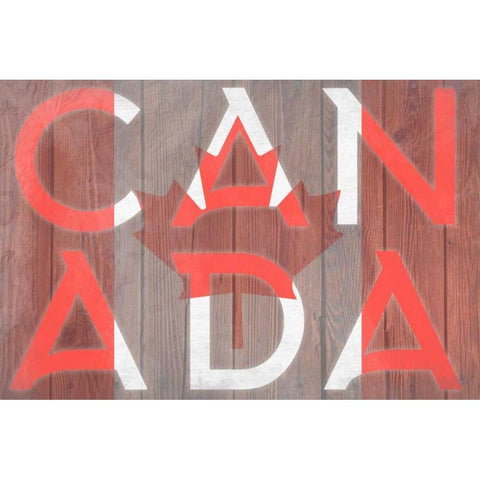 Canadian Pride White Modern Wood Framed Art Print by Prime, Marcus