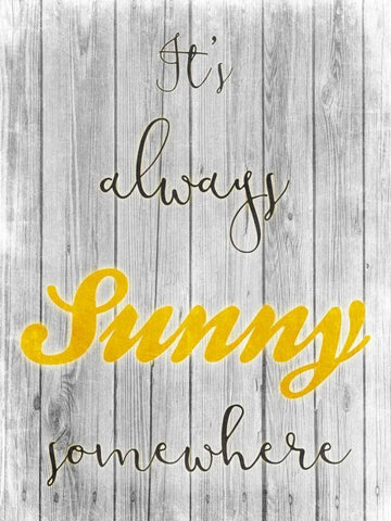 Always Sunny Black Ornate Wood Framed Art Print with Double Matting by Prime, Marcus