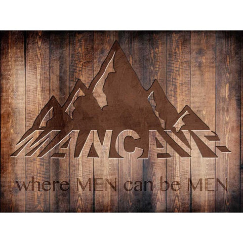 Mancave Men White Modern Wood Framed Art Print by Prime, Marcus