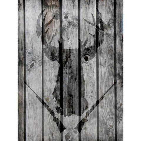 Buck Shot Black Modern Wood Framed Art Print by Prime, Marcus