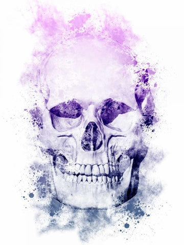 Skeletal Splatter Black Ornate Wood Framed Art Print with Double Matting by Prime, Marcus