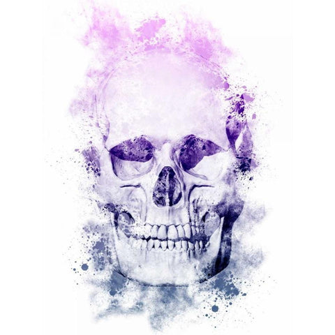 Skeletal Splatter Black Modern Wood Framed Art Print by Prime, Marcus