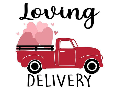 Loving Delivery White Modern Wood Framed Art Print with Double Matting by Prime, Marcus