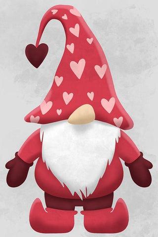 Huggable Gnome Black Ornate Wood Framed Art Print with Double Matting by Prime, Marcus
