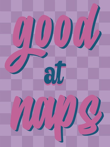 Good At Naps Black Ornate Wood Framed Art Print with Double Matting by Prime, Marcus