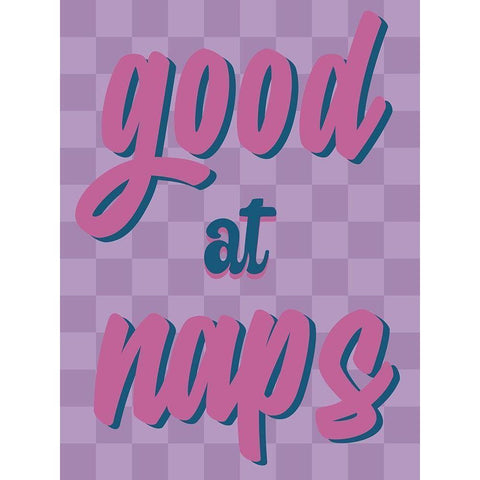 Good At Naps White Modern Wood Framed Art Print by Prime, Marcus