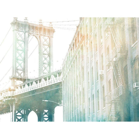 Brooklyn Shinning Gold Ornate Wood Framed Art Print with Double Matting by Prime, Marcus