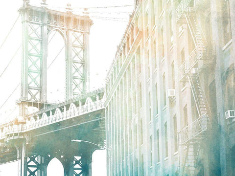 Brooklyn Shinning Black Ornate Wood Framed Art Print with Double Matting by Prime, Marcus