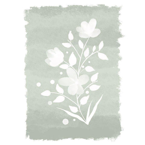 Watercolor Florals 2 Black Modern Wood Framed Art Print with Double Matting by Prime, Marcus