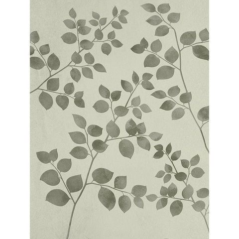 Botanical Pattern White Modern Wood Framed Art Print by Prime, Marcus