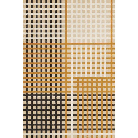 Alternating Lanes Gold Ornate Wood Framed Art Print with Double Matting by Prime, Marcus