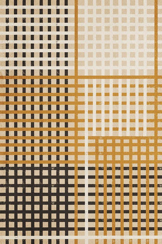 Alternating Lanes White Modern Wood Framed Art Print with Double Matting by Prime, Marcus