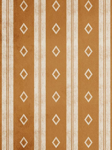 Native Patterns White Modern Wood Framed Art Print with Double Matting by Prime, Marcus