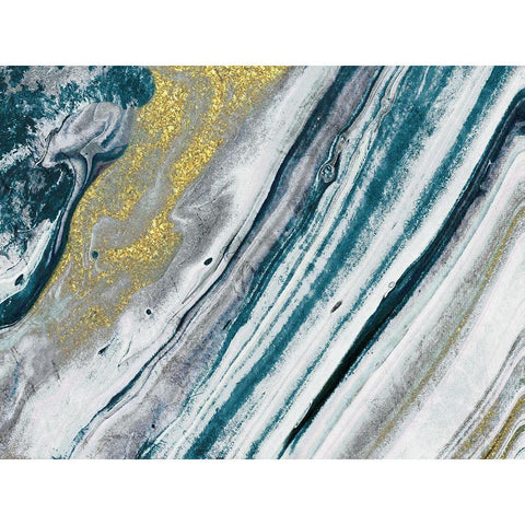 Golden Toned Stone 1 White Modern Wood Framed Art Print by Prime, Marcus