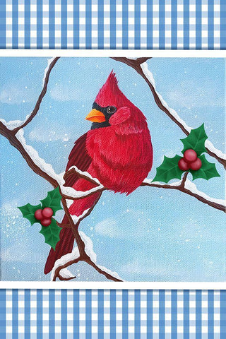 Winter Friend Black Ornate Wood Framed Art Print with Double Matting by Prime, Marcus