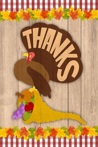 Give Thanks White Modern Wood Framed Art Print with Double Matting by Prime, Marcus