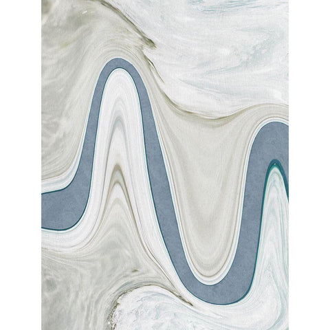 Abstract Coastal Views Gold Ornate Wood Framed Art Print with Double Matting by Prime, Marcus
