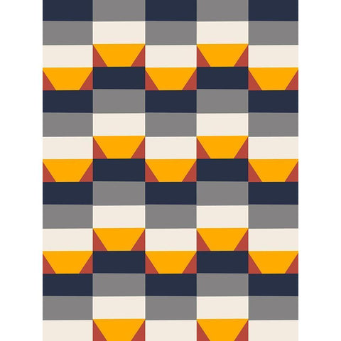 Shifting Patterns Black Modern Wood Framed Art Print by Prime, Marcus