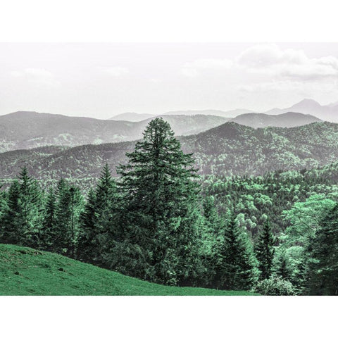 Mountain Beauty Black Modern Wood Framed Art Print with Double Matting by Prime, Marcus