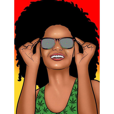 Mary Jane Gold Ornate Wood Framed Art Print with Double Matting by Prime, Marcus